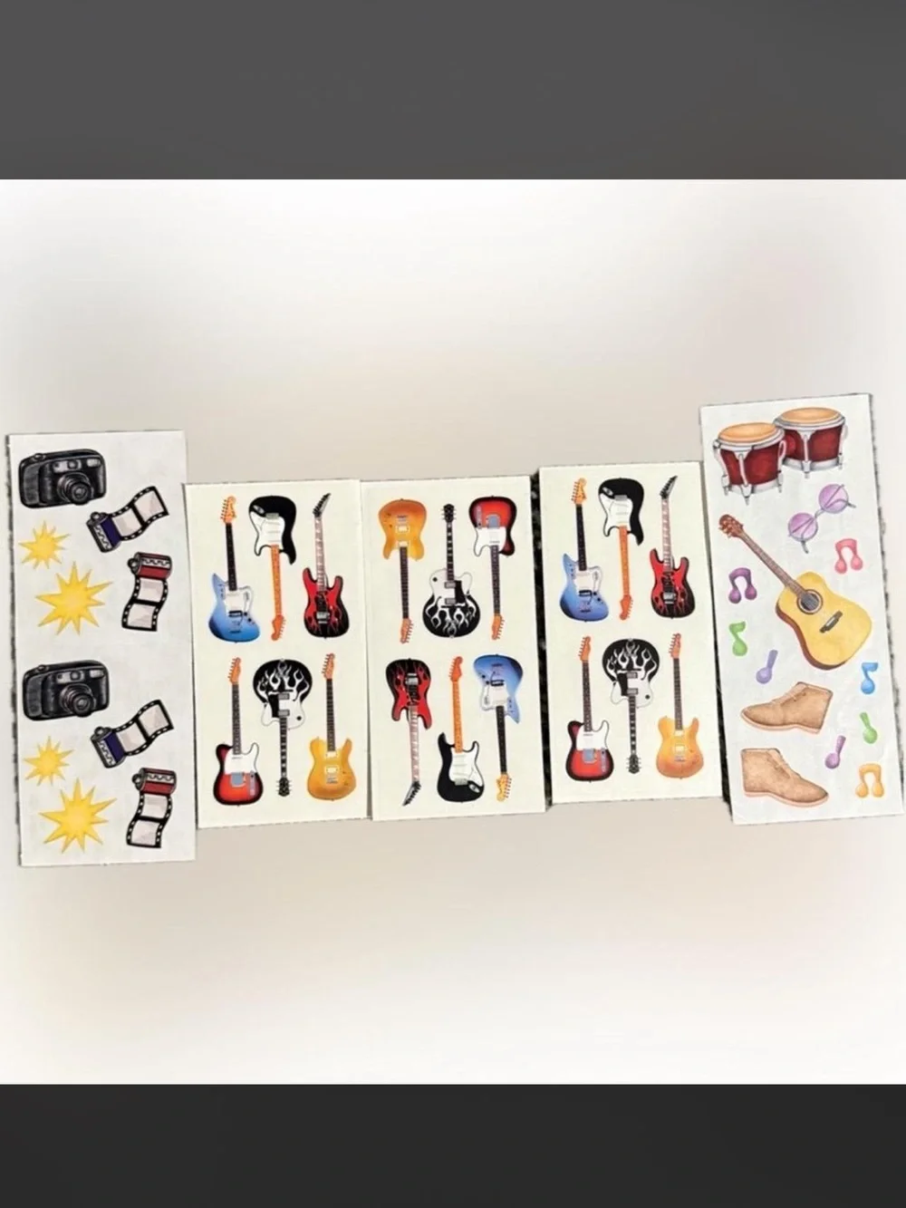 $3 MUSIC GUITAR STICKER SET $3 WHEN BUNDLED WITH 3 OR MORE ITEMS